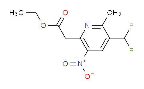 AM118111 | 1805470-79-4 | Ethyl 3-(difluoromethyl)-2-methyl-5-nitropyridine-6-acetate