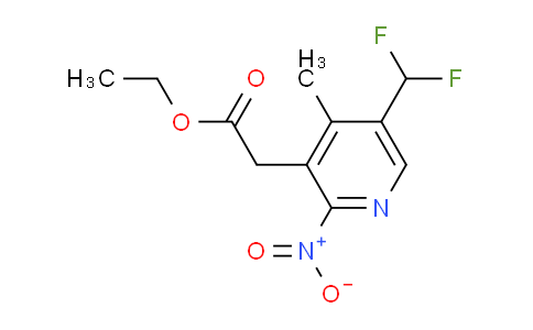 AM118119 | 1804880-92-9 | Ethyl 5-(difluoromethyl)-4-methyl-2-nitropyridine-3-acetate
