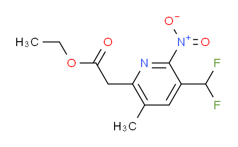AM118122 | 1805069-48-0 | Ethyl 3-(difluoromethyl)-5-methyl-2-nitropyridine-6-acetate