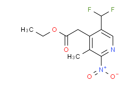 AM118129 | 1805069-59-3 | Ethyl 5-(difluoromethyl)-3-methyl-2-nitropyridine-4-acetate