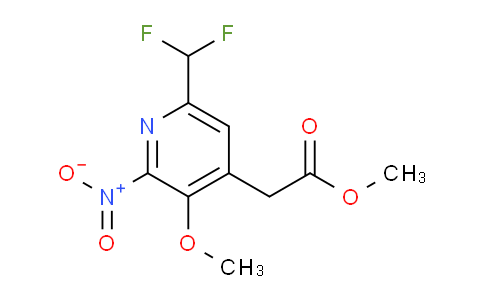 AM118141 | 1807104-69-3 | Methyl 6-(difluoromethyl)-3-methoxy-2-nitropyridine-4-acetate