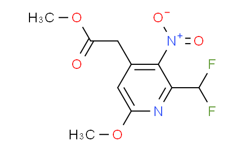 Methyl 2-(difluoromethyl)-6-methoxy-3-nitropyridine-4-acetate