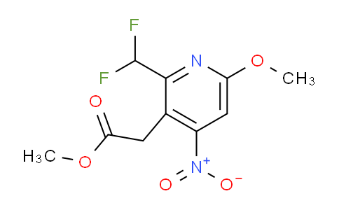 Methyl 2-(difluoromethyl)-6-methoxy-4-nitropyridine-3-acetate
