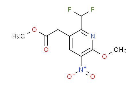 Methyl 2-(difluoromethyl)-6-methoxy-5-nitropyridine-3-acetate