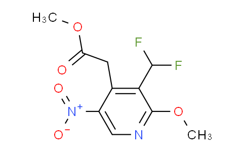 Methyl 3-(difluoromethyl)-2-methoxy-5-nitropyridine-4-acetate