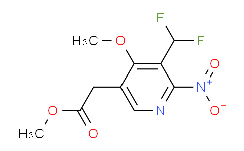 AM118153 | 1805436-94-5 | Methyl 3-(difluoromethyl)-4-methoxy-2-nitropyridine-5-acetate