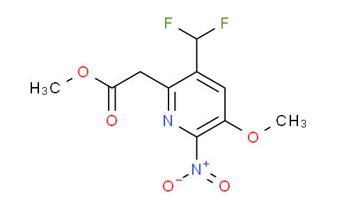 AM118163 | 1805557-98-5 | Methyl 3-(difluoromethyl)-5-methoxy-6-nitropyridine-2-acetate