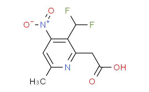 3-(Difluoromethyl)-6-methyl-4-nitropyridine-2-acetic acid