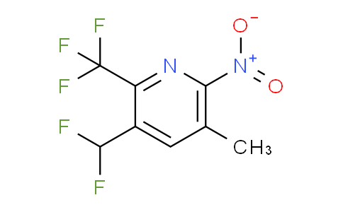 3-(Difluoromethyl)-5-methyl-6-nitro-2-(trifluoromethyl)pyridine