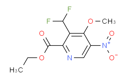 Ethyl 3-(difluoromethyl)-4-methoxy-5-nitropyridine-2-carboxylate