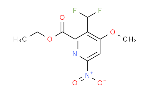 Ethyl 3-(difluoromethyl)-4-methoxy-6-nitropyridine-2-carboxylate