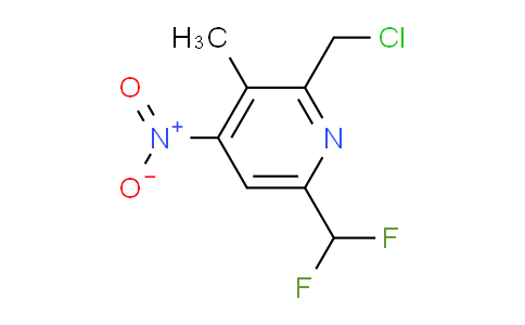 2-(Chloromethyl)-6-(difluoromethyl)-3-methyl-4-nitropyridine