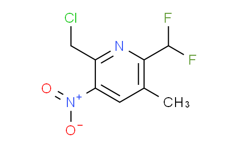 2-(Chloromethyl)-6-(difluoromethyl)-5-methyl-3-nitropyridine