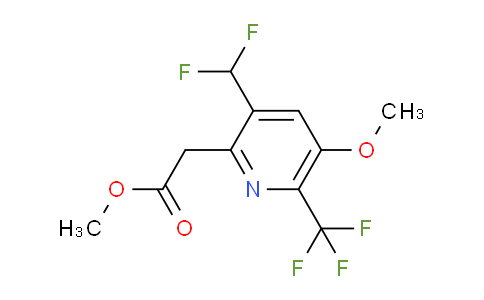 AM118489 | 1807108-43-5 | Methyl 3-(difluoromethyl)-5-methoxy-6-(trifluoromethyl)pyridine-2-acetate