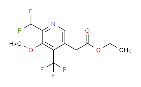 AM118504 | 1805623-19-1 | Ethyl 2-(difluoromethyl)-3-methoxy-4-(trifluoromethyl)pyridine-5-acetate