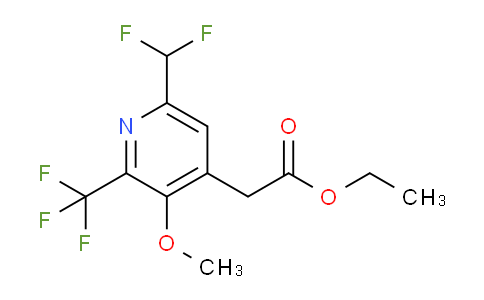 Ethyl 6-(difluoromethyl)-3-methoxy-2-(trifluoromethyl)pyridine-4-acetate