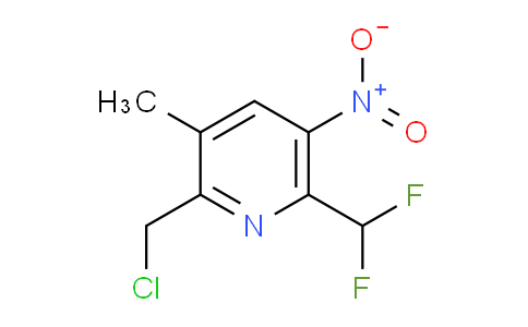 2-(Chloromethyl)-6-(difluoromethyl)-3-methyl-5-nitropyridine