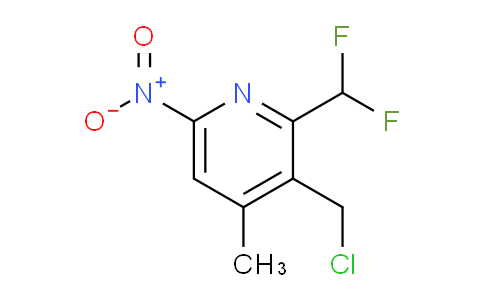 3-(Chloromethyl)-2-(difluoromethyl)-4-methyl-6-nitropyridine