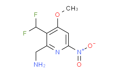 2-(Aminomethyl)-3-(difluoromethyl)-4-methoxy-6-nitropyridine