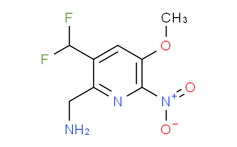 2-(Aminomethyl)-3-(difluoromethyl)-5-methoxy-6-nitropyridine