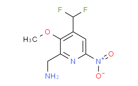 2-(Aminomethyl)-4-(difluoromethyl)-3-methoxy-6-nitropyridine