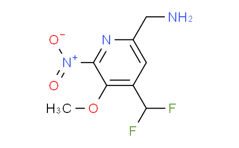 6-(Aminomethyl)-4-(difluoromethyl)-3-methoxy-2-nitropyridine