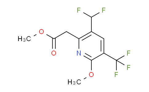 AM118675 | 1805440-39-4 | Methyl 5-(difluoromethyl)-2-methoxy-3-(trifluoromethyl)pyridine-6-acetate