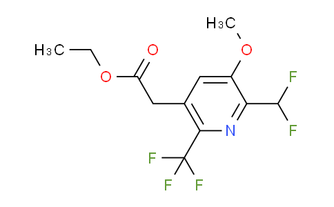 AM118685 | 1805609-20-4 | Ethyl 2-(difluoromethyl)-3-methoxy-6-(trifluoromethyl)pyridine-5-acetate
