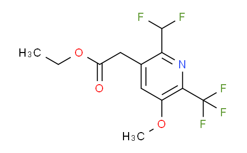 AM118695 | 1805609-31-7 | Ethyl 2-(difluoromethyl)-5-methoxy-6-(trifluoromethyl)pyridine-3-acetate