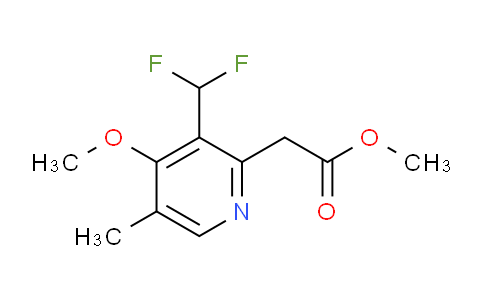 Methyl 3-(difluoromethyl)-4-methoxy-5-methylpyridine-2-acetate