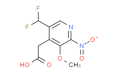 5-(Difluoromethyl)-3-methoxy-2-nitropyridine-4-acetic acid