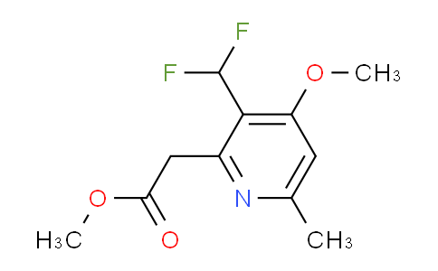 Methyl 3-(difluoromethyl)-4-methoxy-6-methylpyridine-2-acetate