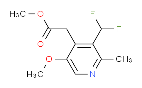 Methyl 3-(difluoromethyl)-5-methoxy-2-methylpyridine-4-acetate