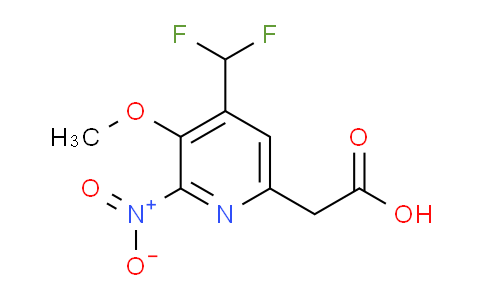 4-(Difluoromethyl)-3-methoxy-2-nitropyridine-6-acetic acid