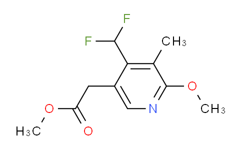 Methyl 4-(difluoromethyl)-2-methoxy-3-methylpyridine-5-acetate
