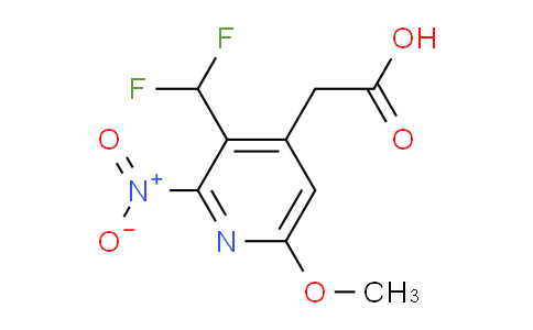 3-(Difluoromethyl)-6-methoxy-2-nitropyridine-4-acetic acid