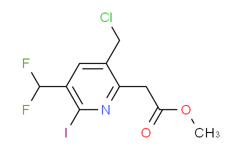 AM118808 | 1807017-13-5 | Methyl 3-(chloromethyl)-5-(difluoromethyl)-6-iodopyridine-2-acetate