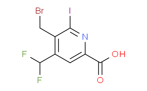 3-(Bromomethyl)-4-(difluoromethyl)-2-iodopyridine-6-carboxylic acid