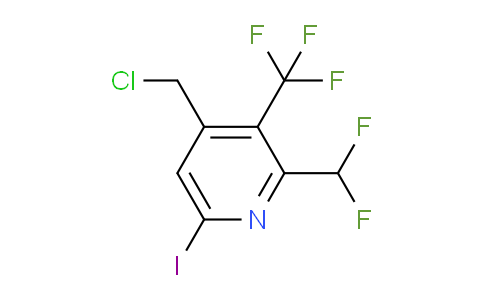 4-(Chloromethyl)-2-(difluoromethyl)-6-iodo-3-(trifluoromethyl)pyridine
