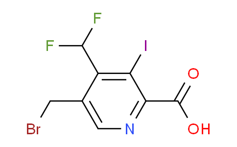 5-(Bromomethyl)-4-(difluoromethyl)-3-iodopyridine-2-carboxylic acid