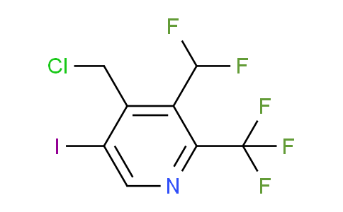 4-(Chloromethyl)-3-(difluoromethyl)-5-iodo-2-(trifluoromethyl)pyridine
