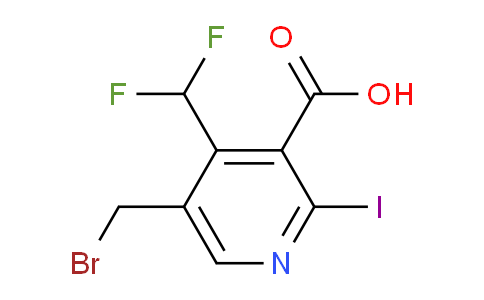 5-(Bromomethyl)-4-(difluoromethyl)-2-iodopyridine-3-carboxylic acid