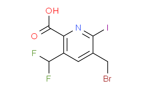 3-(Bromomethyl)-5-(difluoromethyl)-2-iodopyridine-6-carboxylic acid