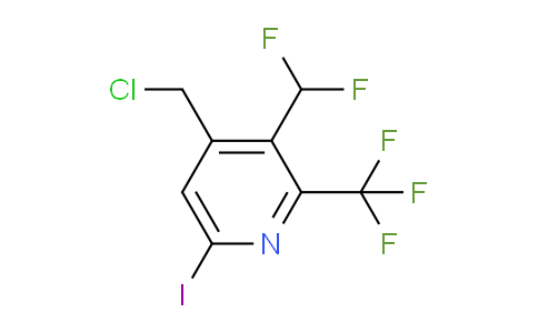 4-(Chloromethyl)-3-(difluoromethyl)-6-iodo-2-(trifluoromethyl)pyridine