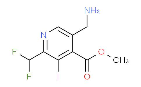 AM118823 | 1807150-63-5 | Methyl 5-(aminomethyl)-2-(difluoromethyl)-3-iodopyridine-4-carboxylate