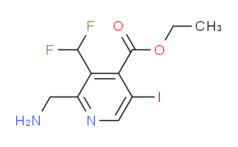 AM118829 | 1805265-82-0 | Ethyl 2-(aminomethyl)-3-(difluoromethyl)-5-iodopyridine-4-carboxylate