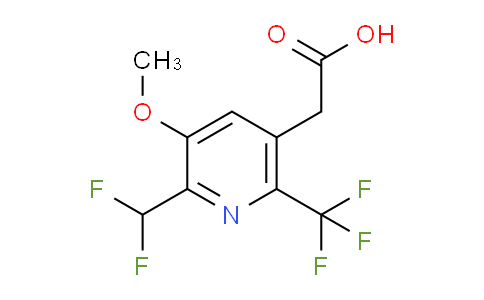 2-(Difluoromethyl)-3-methoxy-6-(trifluoromethyl)pyridine-5-acetic acid