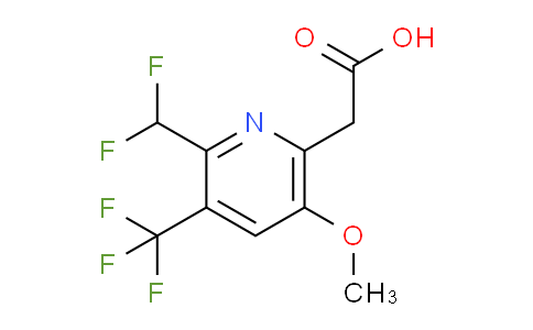 2-(Difluoromethyl)-5-methoxy-3-(trifluoromethyl)pyridine-6-acetic acid