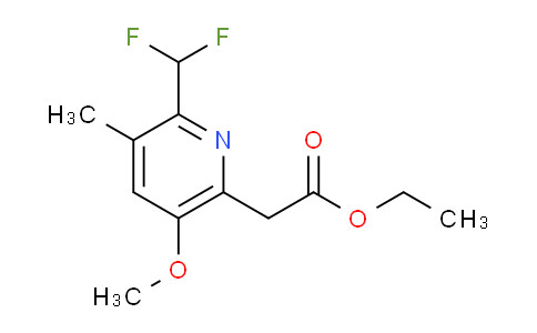 AM118960 | 1805554-18-0 | Ethyl 2-(difluoromethyl)-5-methoxy-3-methylpyridine-6-acetate