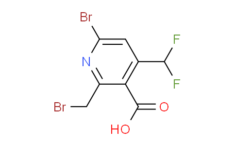 6-Bromo-2-(bromomethyl)-4-(difluoromethyl)pyridine-3-carboxylic acid